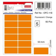 Tanex OFC-118 Flo Turuncu 60 Adet Ofis Etiketi