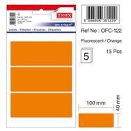 Tanex OFC-122 Flo Turuncu 15 Adet Ofis Etiketi