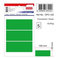 Tanex OFC-122 Flo Yeşil 15 Adet Ofis Etiketi