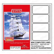 Tanex TN-0026 48x100 mm Sürekli Form Yazıcı Etiketi