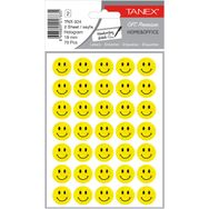Tanex TNX-324 Sarı Hologram 19 mm 70'li Gülen Yüz Etiketi