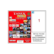 Tanex TW-2000 210X297 mm. Laser Etiket 100 Adet