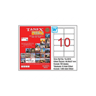 Tanex TW-2010 99.06x57 mm 100 Adet Laser Etiket