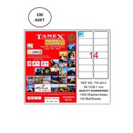 Tanex TW-2014 99x38 mm 100 Adet Lazer Etiket