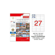 Tanex TW-2027 70x32.125 mm Laser Etiket