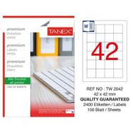 Tanex TW-2042 42x42 mm Lazer Etiket
