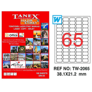 Tanex TW-2065 38,1x21,2 mm Laser Etiket