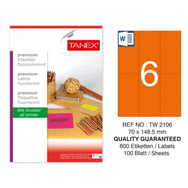 Tanex TW-2106 70x148.5 mm 100 Adet Laser Etiket