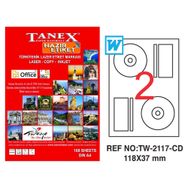 Tanex TW-2117 118x37 mm 100 Adet Lazer Etiket