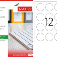 Tanex TW-2160 60 mm 100'lü Sökülebilir Etiket