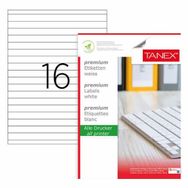 Tanex tw-2163 210x16,38 Laser Etiket