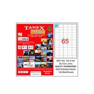 Tanex tw-2165 38.1x21.2 Laser Etiket