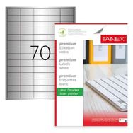 Tanex TW-2270 40x20 mm Silver 25 Adet Laser Etiket
