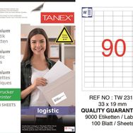 Tanex TW-2319 33x19 mm Sevkiyat ve Lojistik Etiket