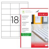 Tanex TW-2518 70x45 mm Lazer Etiket