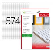 Tanex TW-4574 15x7 mm 100'lü Paket Kuşe Lazer Etiket