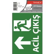 Tanex UYR-102 2'li Acil Çıkış Etiketi