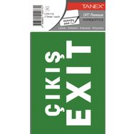 Tanex UYR-110 2'li Acil Çıkış Etiketi