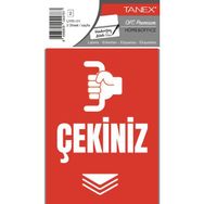 Tanex UYR-111 Çekiniz 2'li Uyarı Etiketi