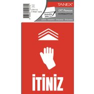 Tanex UYR-112 İtiniz 2'li Uyarı Etiketi