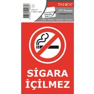 Tanex UYR-117 Sigara İçilmez 2'li Uyarı Etiketi