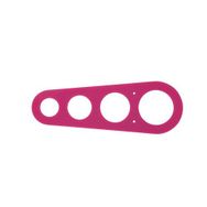 Tantitoni 18.5x6.5 cm Silikon Pembe Spagetti Ölçüsü