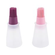 Tantitoni Açık Pembe ve Vişne Silikon 11.6 cm Fırça Seti