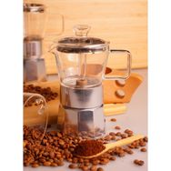 Taşev Silver Cam Moka Pot 6 Fincan