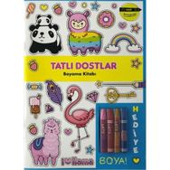 Tatlı Dostlar Boyama Kitabı - Minik Ressamlar -Kolektif