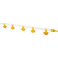 Tavpet 100 cm 5 Nipelli Küçük Yaylı Çanaklı Civcivler Için Eko Nipel Suluk Sistemi