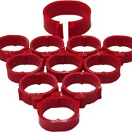 Tavpet 18 mm 50'lik Kırmızı Tavuk Bileziği