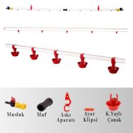 Tavpet 20 m Hat Yaylı Çanaklı Nipel Suluk Sistemi
