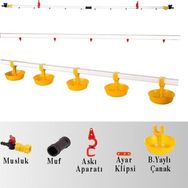 Tavpet 30 m Hat Büyük Yaylı Çanaklı Nipel Suluk Sistemi