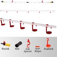 Tavpet Tek Hat 10 m Damlalıklı Nipel Suluk Sistemi
