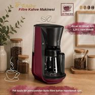 Tchibo Filtre Kahve Makinesi Bordo