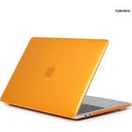 Techmaster Apple Macbook Pro 15 2016 A1707 Kristal Şeffaf Kapak Turuncu Kılıf