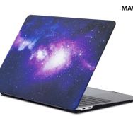 Techmaster Apple Macbook Pro 15 2016 A1707 Space Desenli Kapak Mavi Kılıf