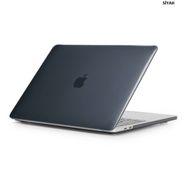 Techmaster MacBook Air 13 13.3 A1466 A1369 Kristal Şeffaf Ultra İnce Siyah Kılıf