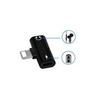 Techmaster Siyah iPhone 7 8 Plus X Xr Xs 11 12 Pro Max Kulaklık Şarj Giriş Adaptör