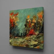 Technopa Ağaçlar 25x25 cm Kanvas Tablo