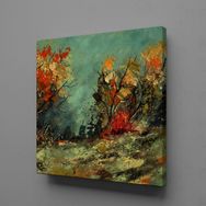 Technopa Ağaçlar 90x90 cm Kanvas Tablo