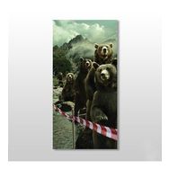 Technopa Ayılar 60x90 cm Kanvas Tablo