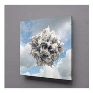 Technopa Beyaz 30x30 cm Kanvas Tablo