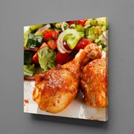 Technopa Bıldırcın Yumurtaları 130x130 cm Kanvas Tablo