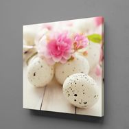 Technopa Bıldırcın Yumurtaları 25x25 cm Kanvas Tablo