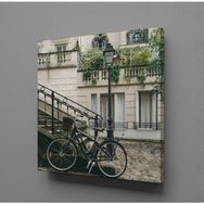 Technopa Bisikletli Ev 60x60 cm Kanvas Tablo