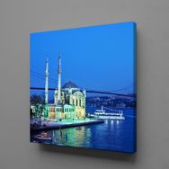 Technopa Boğaz Manzaralı Cami 30x30 cm Kanvas Tablo