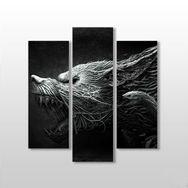 Technopa Canavar 138x150 cm Kanvas Tablo