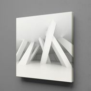 Technopa Çubuklar 120x120 cm Kanvas Tablo