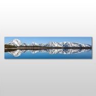 Technopa Dağ ve Göl 270x90 cm Kanvas Tablo